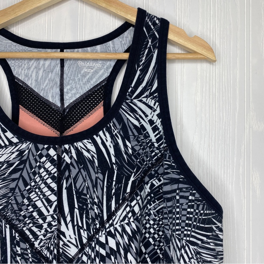Rainbeau curves racerback athletic tank top with mesh back Size 22/24 - Picture 2 of 8